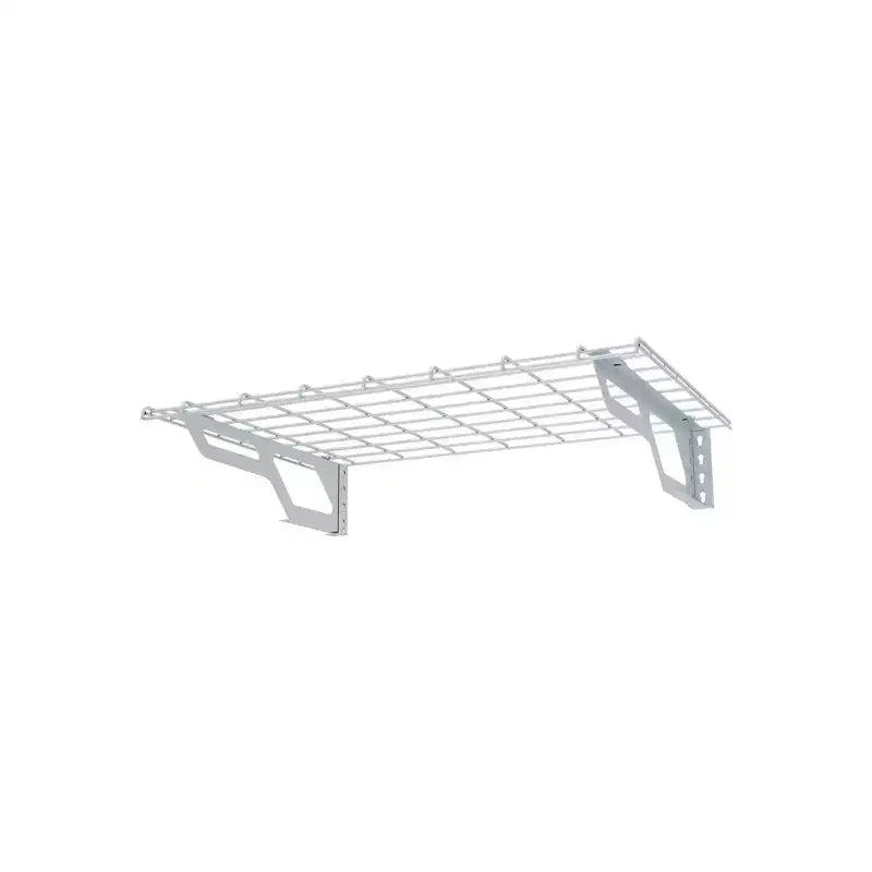 Atlas Shelving 2pk 2'x3' Wall Shelf Garage Storage Rack 400 lbs White