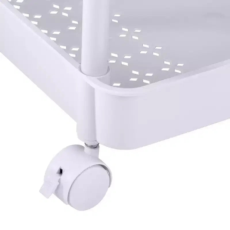 3-Tier Rolling Utility Cart with Wheels - White