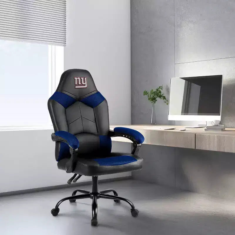 Oversized Swivel Office Chair with Team Logo - New York Giants