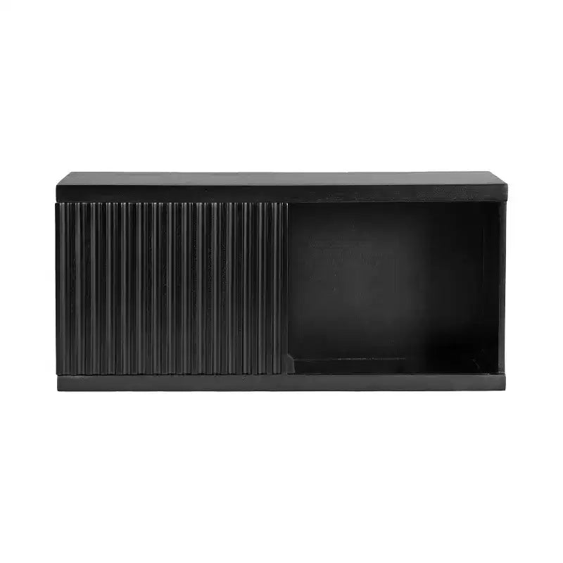Furrow 30"x10"x14" Short Wall Cabinet - Black
