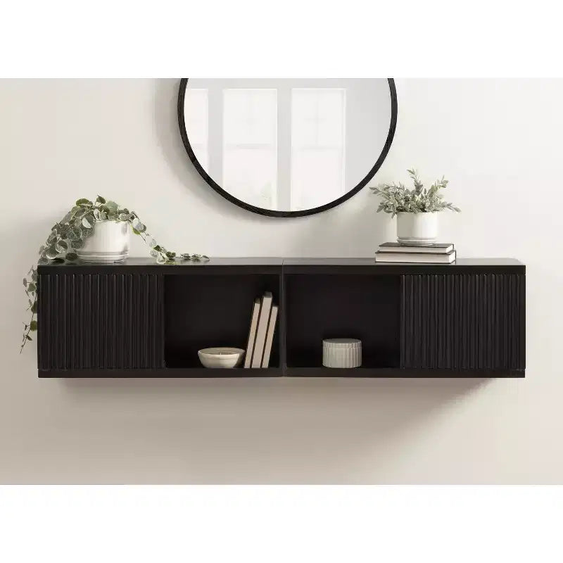 30"x10"x14" Short Wall Cabinet - Black