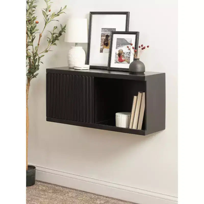 30"x10"x14" Short Wall Cabinet - Black