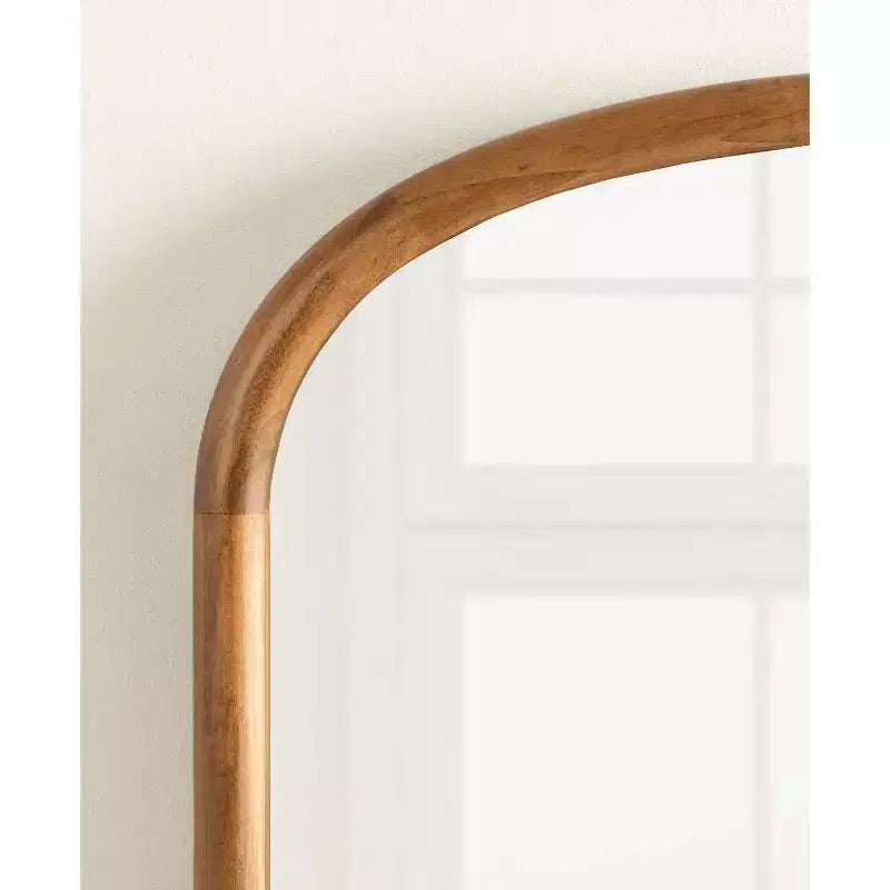 Talma 24"x36" Capsule Wall Mirror - Rustic Brown