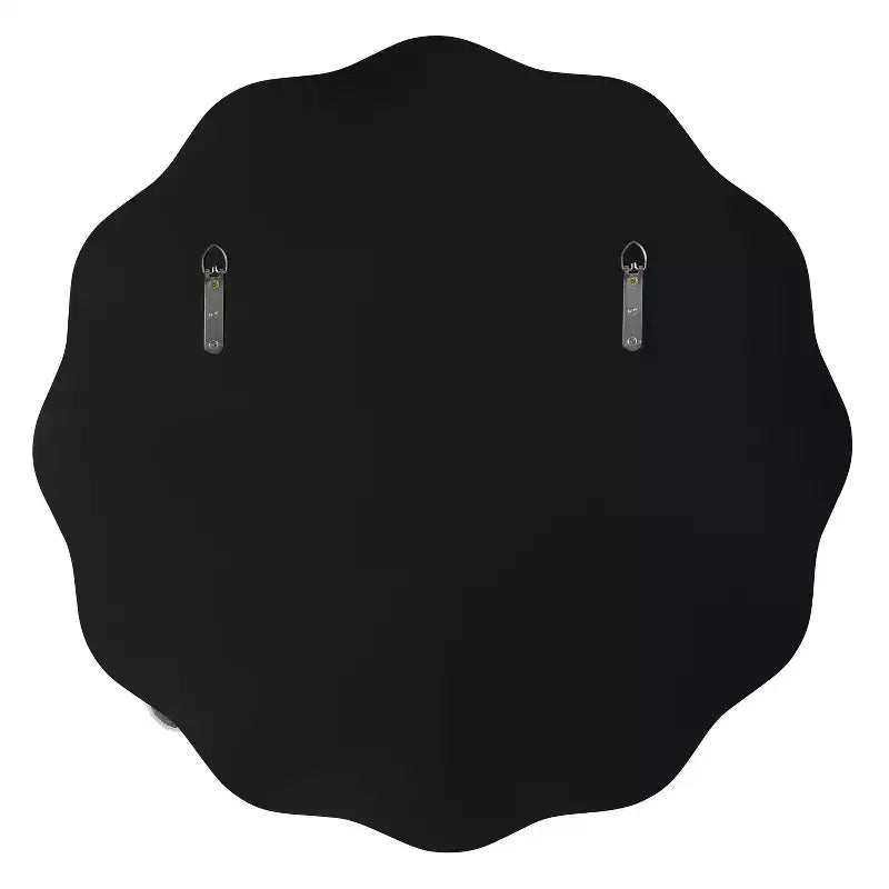 26" Round Scalloped Wall Mirror - Bronze
