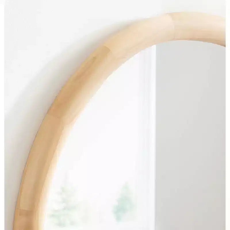 Dessa 32"x32" Round Wall Mirror - Natural