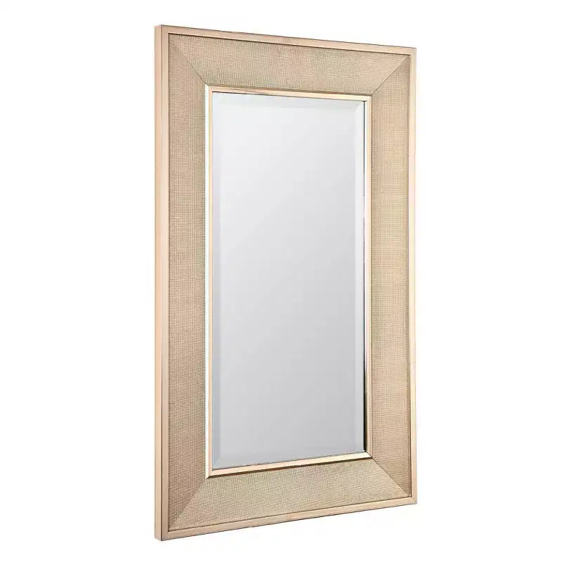 12"x24" Brushed Nickel Bathroom Wall Mirror