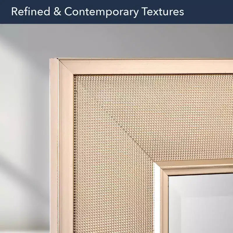 12"x24" Brushed Nickel Bathroom Wall Mirror