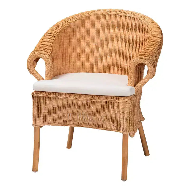 Tamara Natural Rattan Dining Chair - Honey