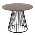 LumiSource Canary Wood Dining Table Black Metal/Walnut