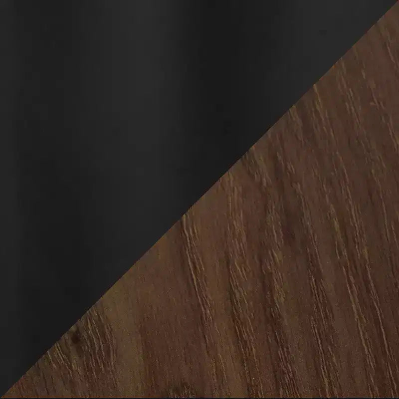 Canary Wood Dining Table - Black Metal/Walnut
