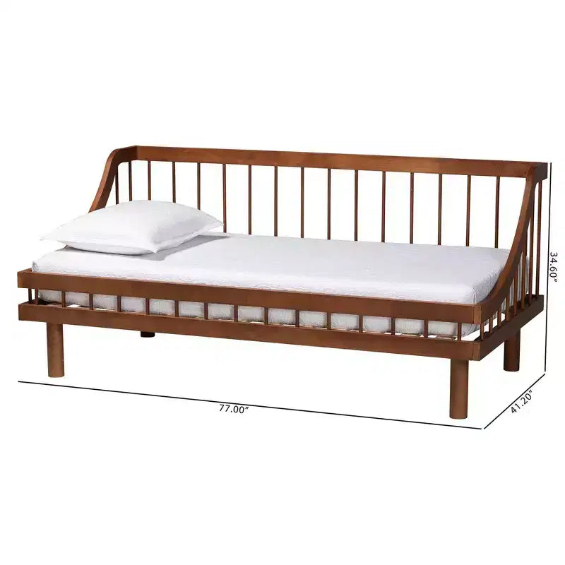 Helio Wood Twin Daybed - Walnut Brown