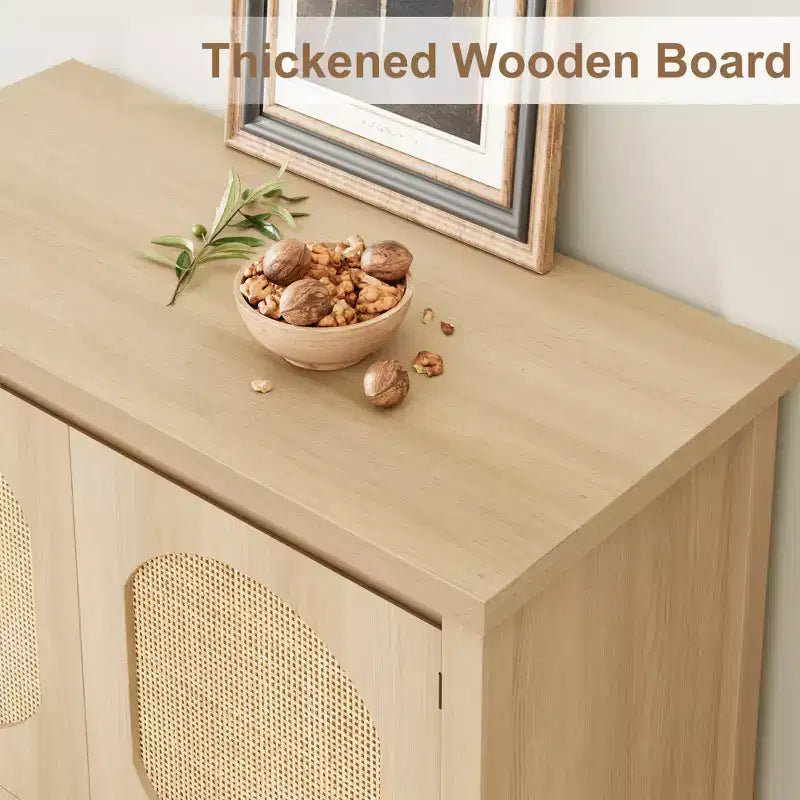 Coffee Bar Cabinet, Storage Cabinet with 2 Doors, Buffet Cabinet with Storage, Buffet Sideboard Cabinet for Kitchen, Dining Room, Living Room