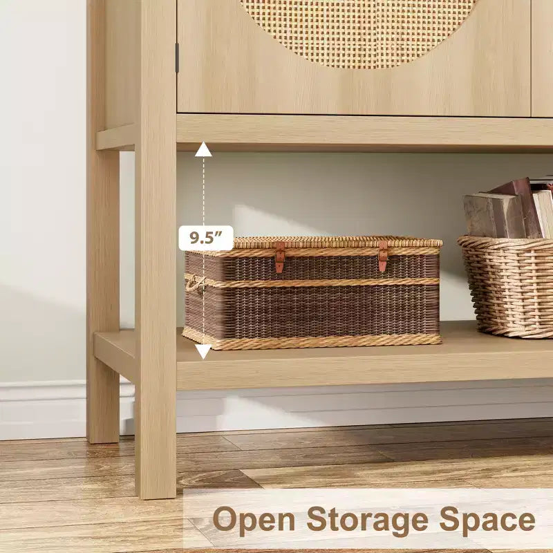 Coffee Bar Cabinet, Storage Cabinet with 2 Doors, Buffet Cabinet with Storage, Buffet Sideboard Cabinet for Kitchen, Dining Room, Living Room