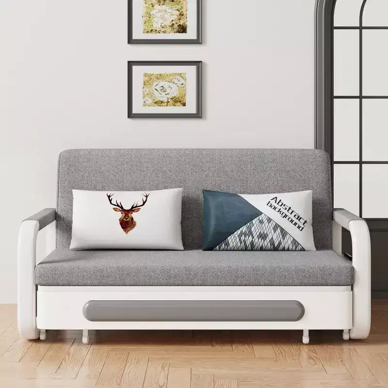 Farmhouse 59.84" Sleeper Sofa Convertible with Storage Base