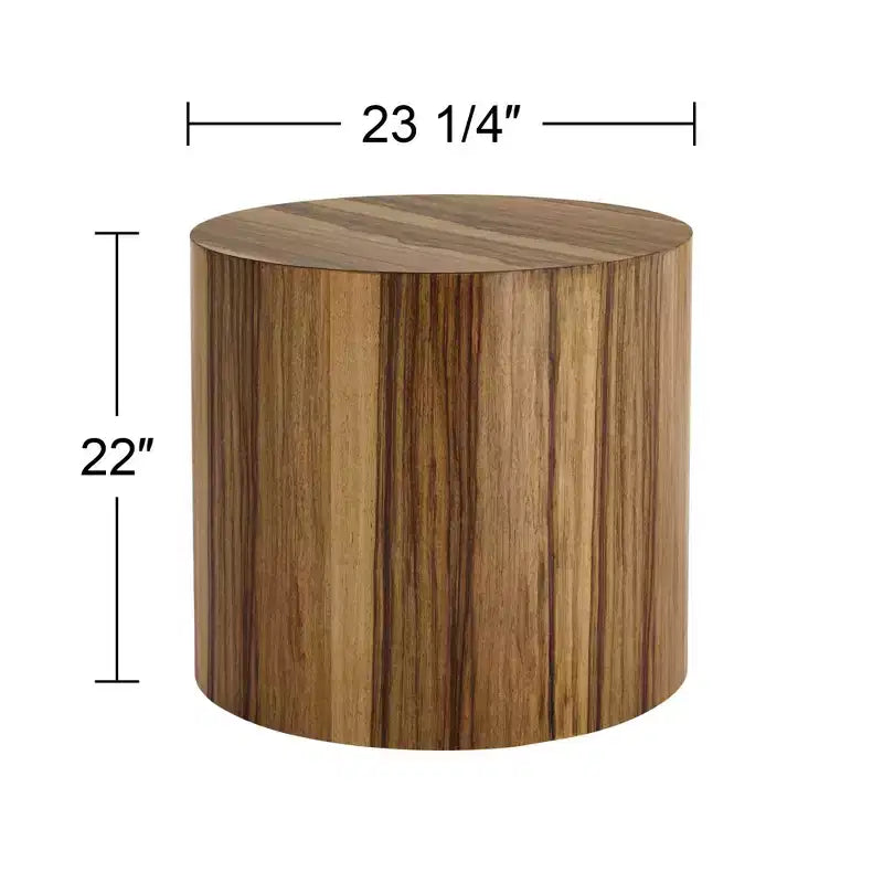 Limba 23-1/4" Wide Brown End Table