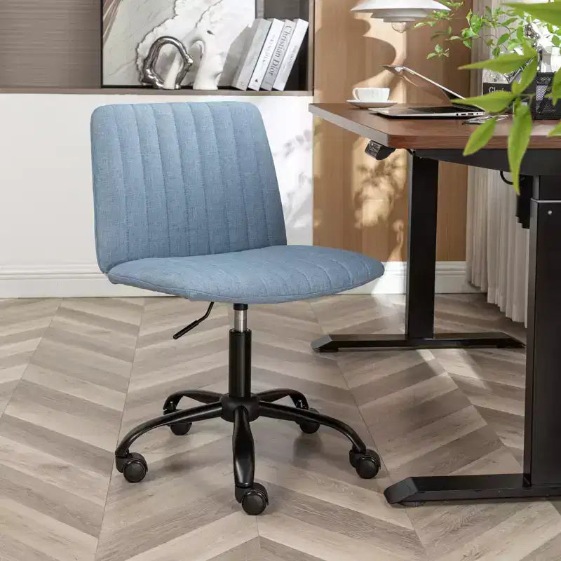 Chaise de bureau pivotante en tissu Masar