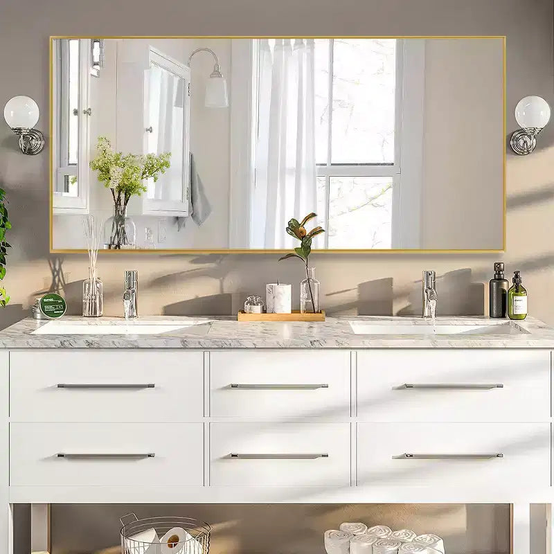 Full Length Standing Floor Mirror - Black