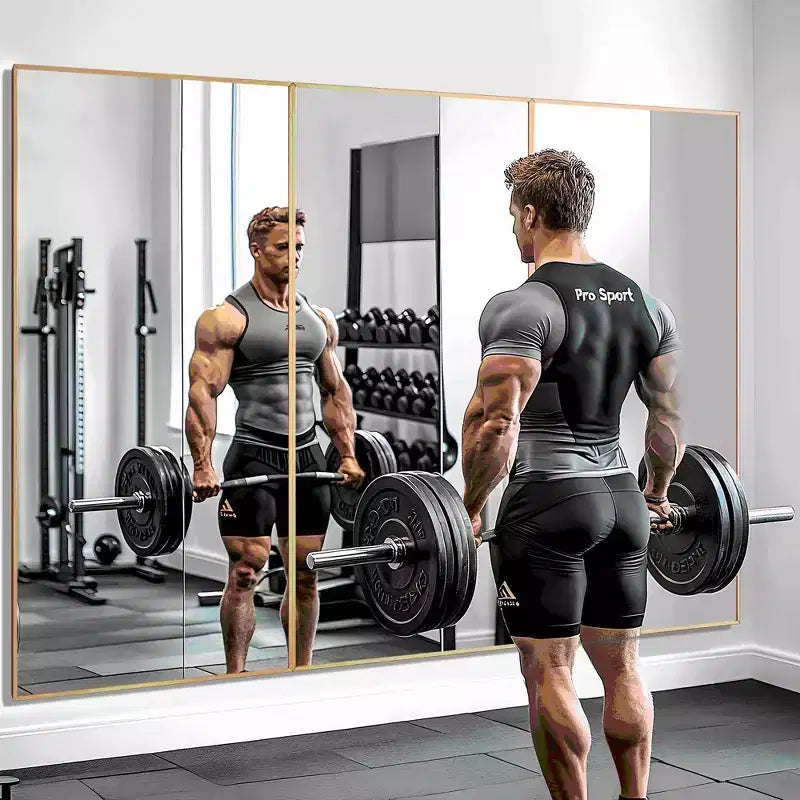 Dovelina Full Length Wall Mirror Large Standing Floor Mirror Black