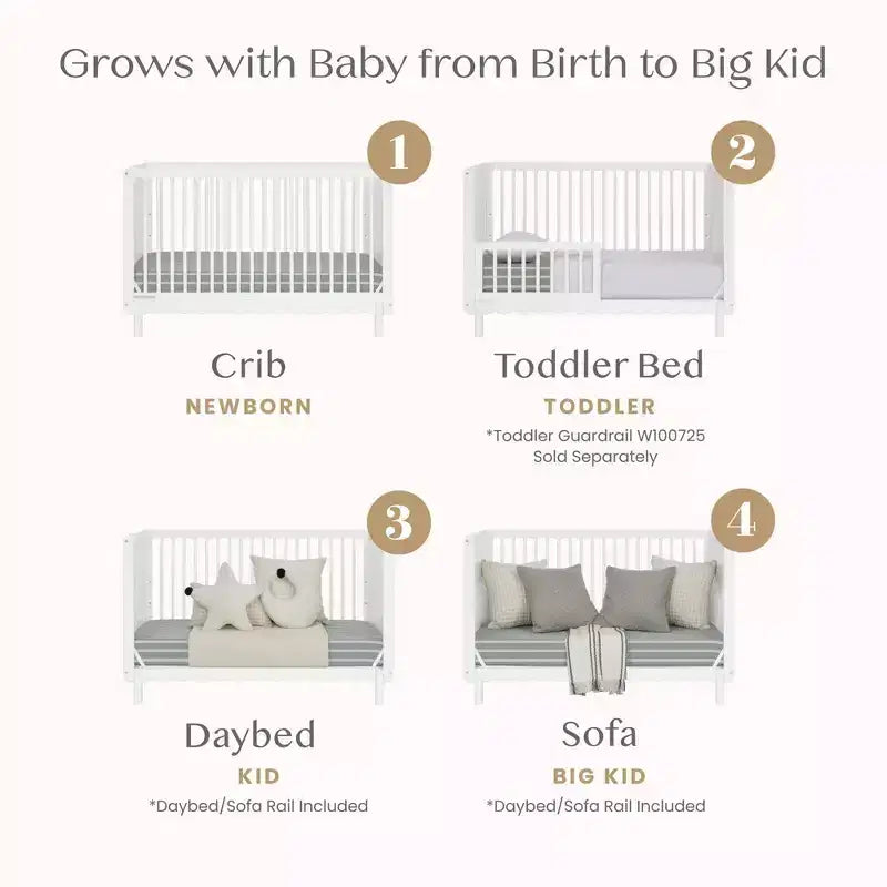 William 4-in-1 Convertible Crib - Greenguard Gold Certified