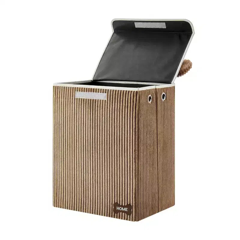 Collapsible Corduroy Kids Laundry Hamper & Toy Storage