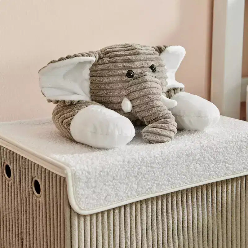 Collapsible Corduroy Kids Laundry Hamper & Toy Storage