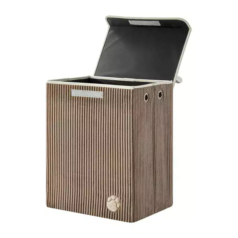 Collapsible Corduroy Kids Laundry Hamper & Toy Storage
