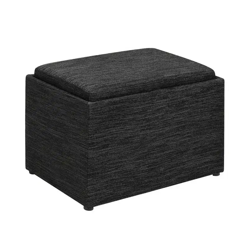 Accent Storage Ottoman with Reversible Tray