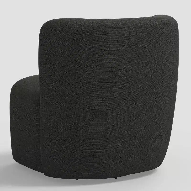 Neko Linen-Blend Swivel Accent Chair