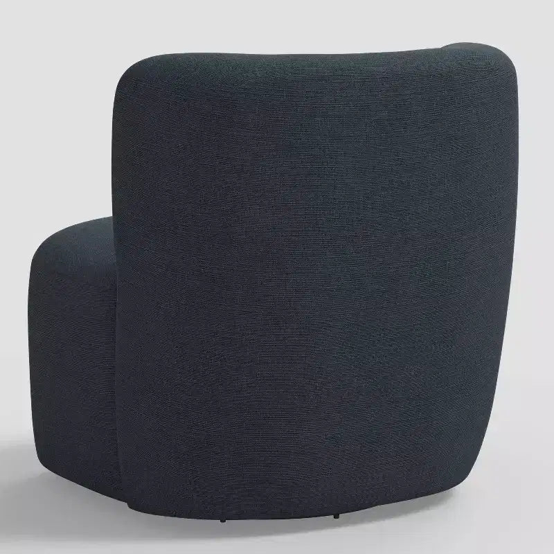 Neko Linen-Blend Swivel Accent Chair