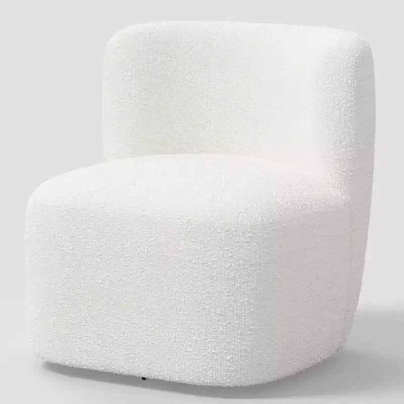 Neko Linen-Blend Swivel Accent Chair