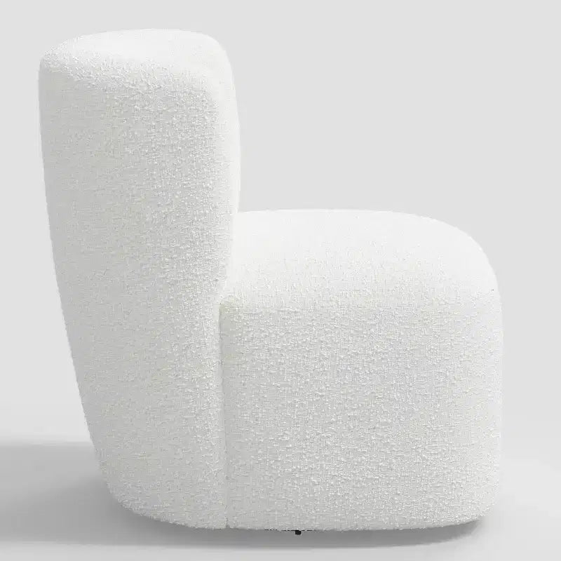 Neko Linen-Blend Swivel Accent Chair