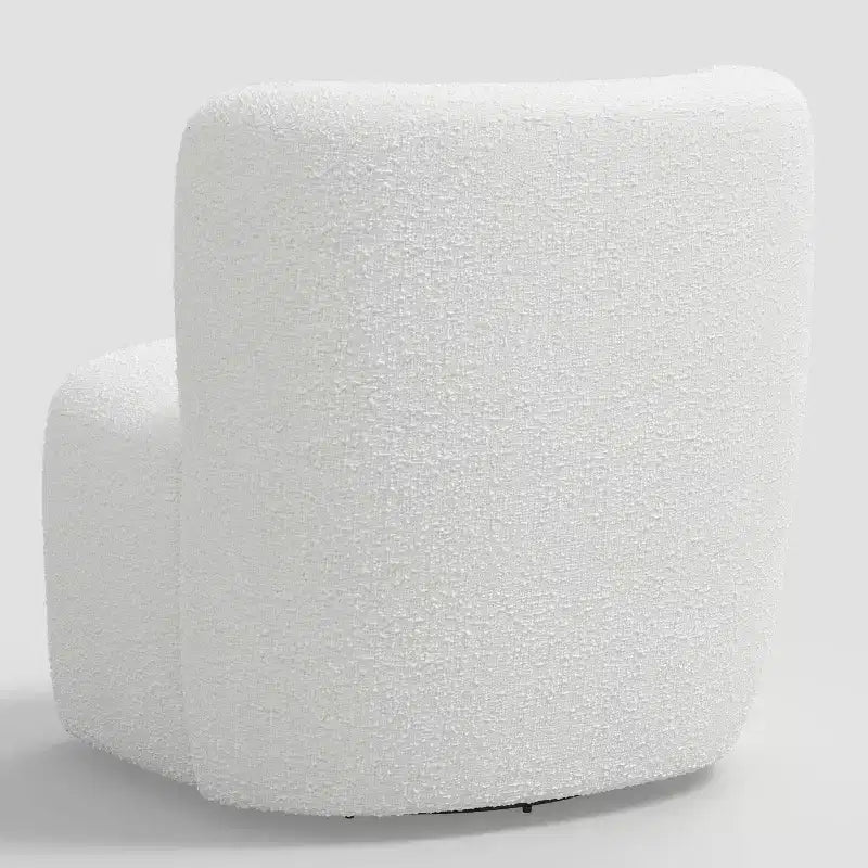 Neko Linen-Blend Swivel Accent Chair