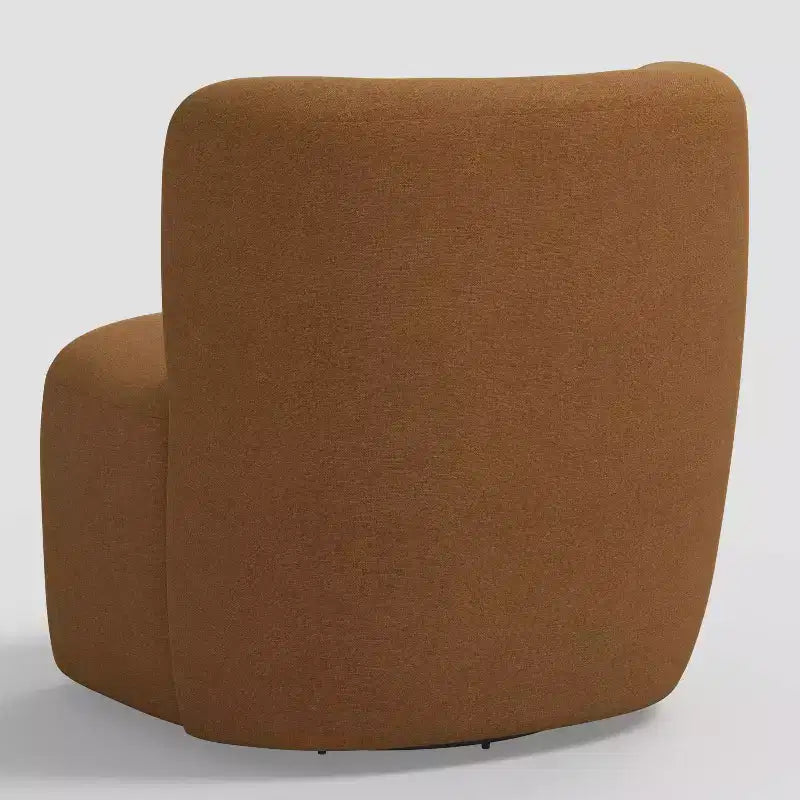 Neko Linen-Blend Swivel Accent Chair