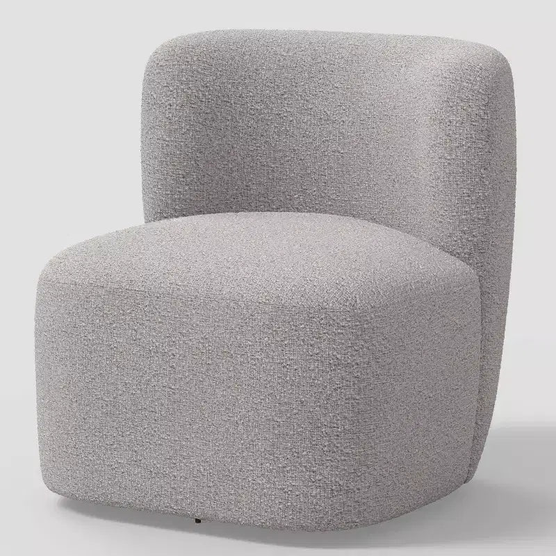 Fauteuil pivotant Neko en mélange de lin