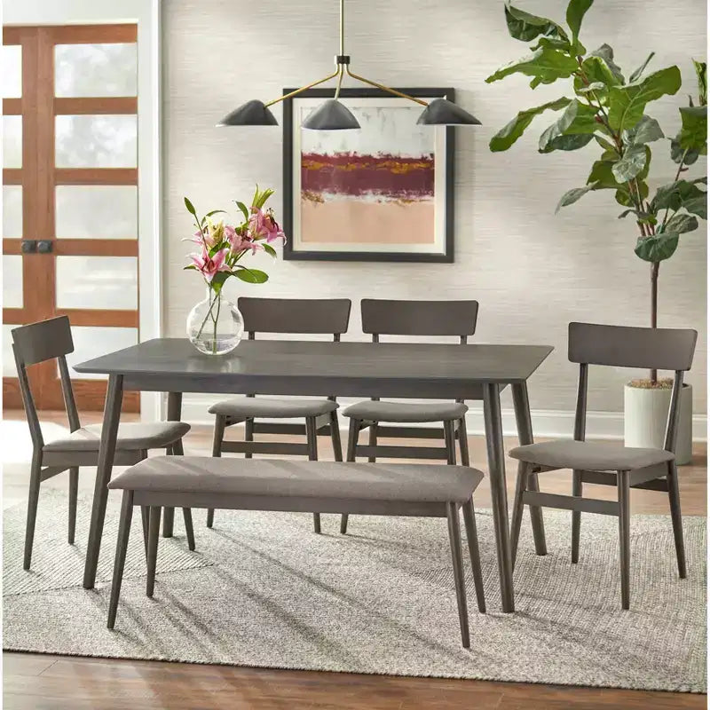 Newington Mid-Century Modern Bench