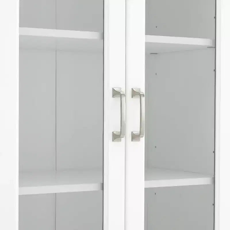 Stanton 78" Glass Door Kitchen Storage Pantry Cabinet